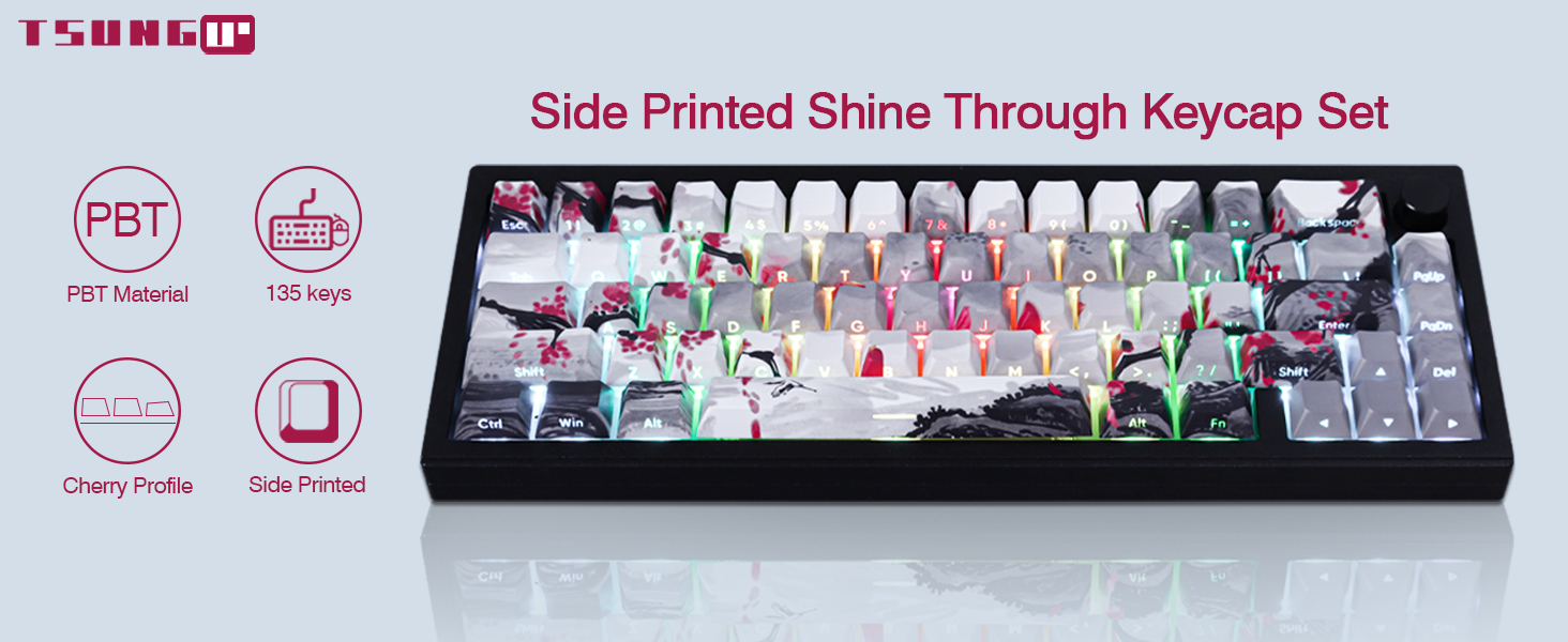 side printed keycaps