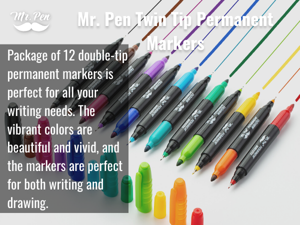 Mr. Pen- Dual Tip Permanent Markers