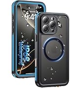 Oterkin for iPhone 16 Pro Max Case Waterproof, Translucent Matte [Compatible with Magsafe][Built-...