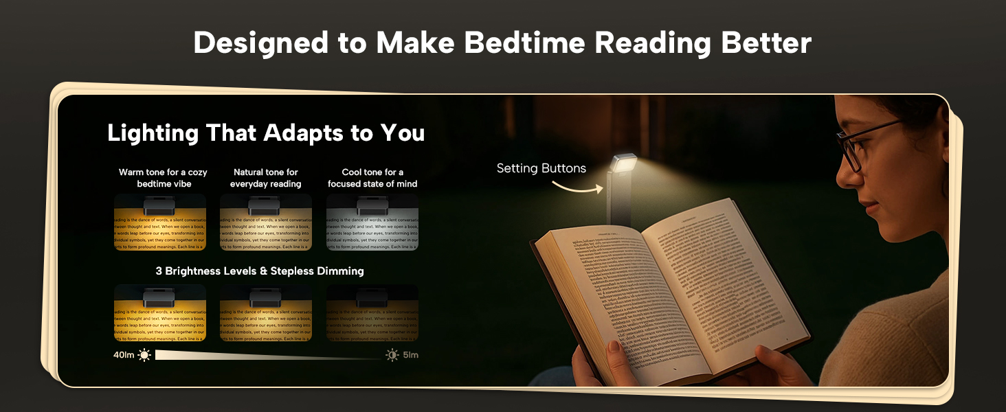 book light for reading in bed