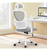 Sweetcrispy Office Computer Desk Chair, Ergonomic High-Back Mesh Rolling Work Chairs with Wheels ...