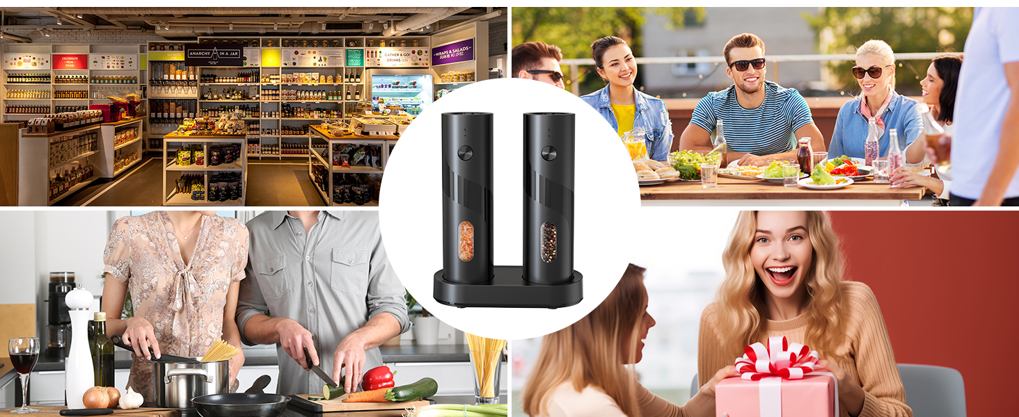 electric pepper grinder set