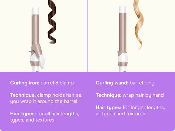 Conair ceramic curling iron hair 1 inch long barrel styling even heat dual voltage setting