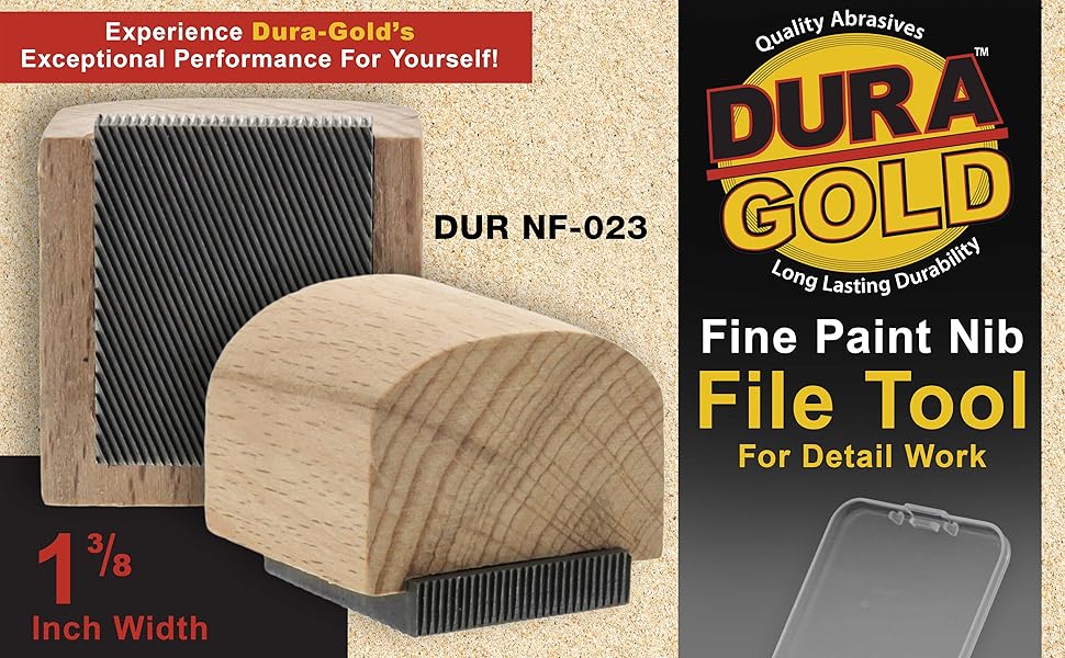 Dura-Gold Paint Nib File Tool – Removes Runs, Dust &amp;amp; Defects for Auto Paint &amp;amp; Finish Repair