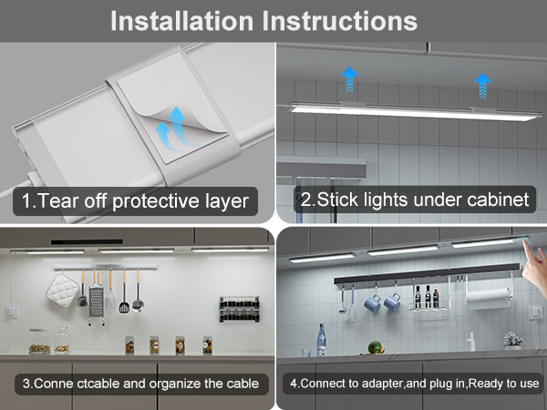 easy to install led closet lights