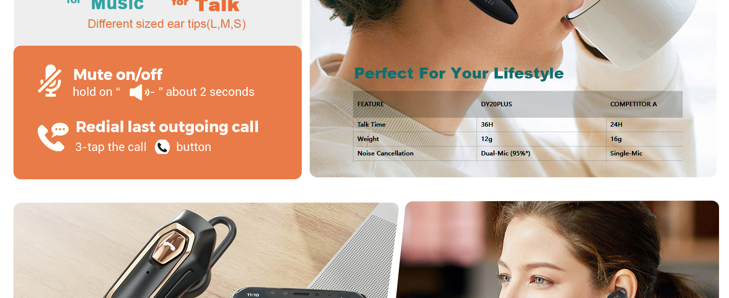 headset earpiece for cell phone