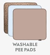 Paw Inspired Washable Pee Pads for Dogs | Leakproof, Non-Slip Reusable Puppy Pads for Potty Train...
