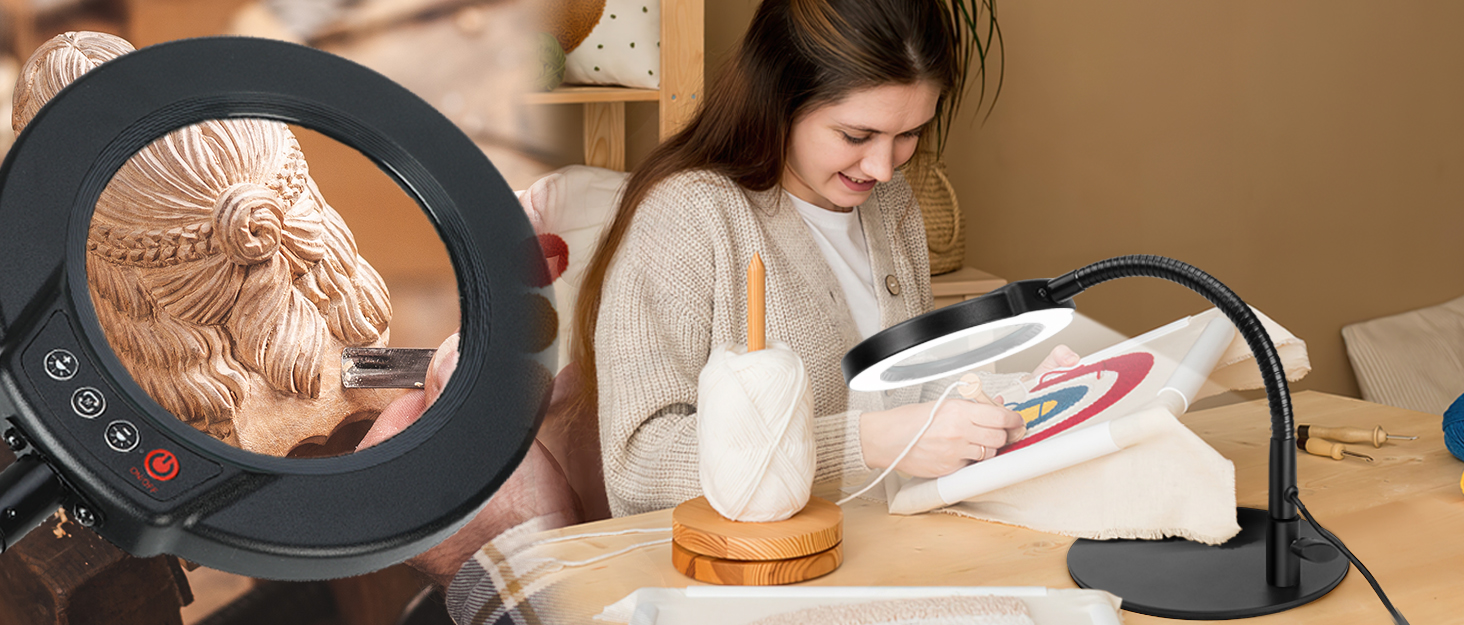 Magnifying Glass with Light