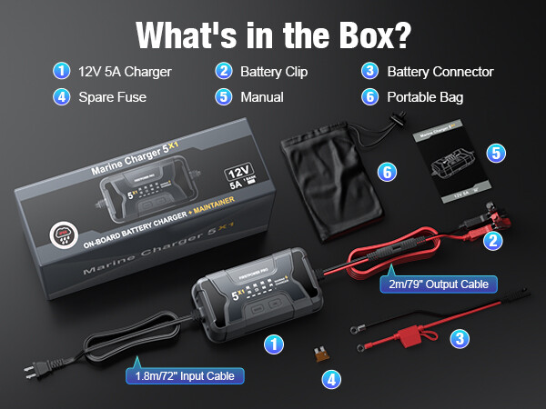 1 battery marine charger 