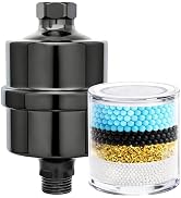 Metal Shower Filter, Stainless Steel 304, Clean Soft Water, Remove 99% Chlorine, Improve Your Ski...