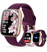 Quican Smart Watches for Women, 1.85" HD AMOLED Display, 2 Bands Included, Works with iPhone &amp; An...