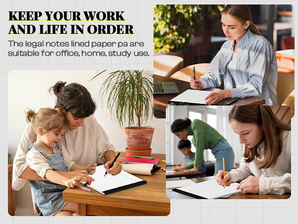 Note Pads 8.5 x 11 Wide Ruled Lined