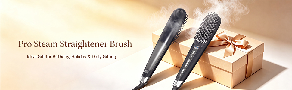 steam straightener brush