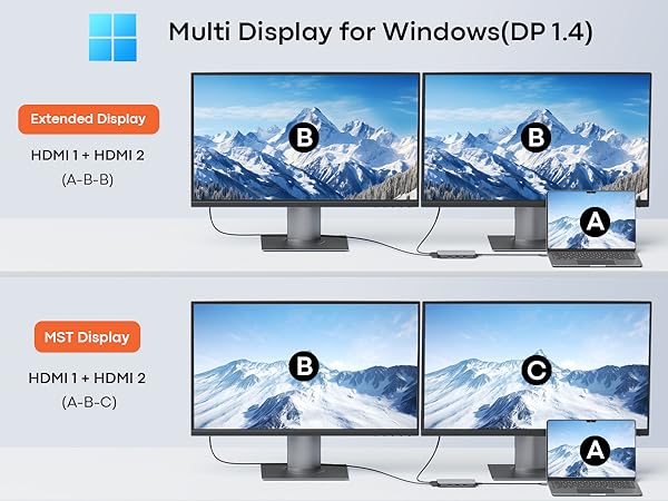 docking station dual monitor