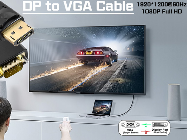 displayport to vga cable