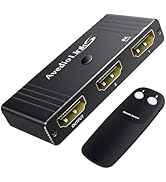 avedio links 8K HDMI 2.1 Switch 4K@120Hz, Bi-Directional 2 in 1 Out HDMI Splitter Switcher with R...