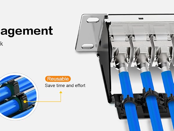 12 Port keystone patch panel