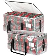 VTSVTS 2 Pack Clear Moving Bags with Clear Window, Storage Bags with Full Wrap Carrying Handles &amp;...