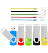 32GB Flash Drive USB Stick 5 Pack, USB2.0 Thumb Drive Pendrive for Data Storage Backup, Bulk USB ...