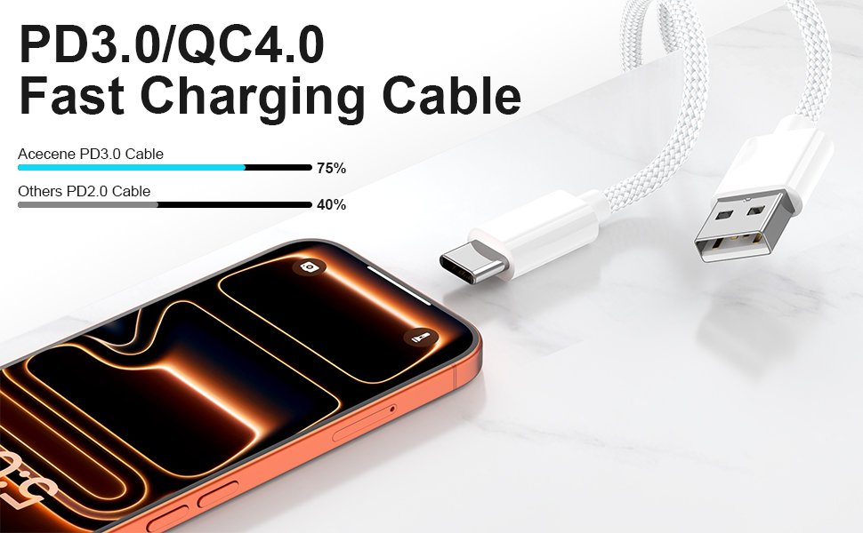 5 ft usb type c fast charging cable
