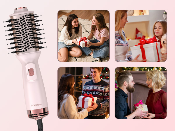 mini hair dryer brush