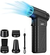 JJC Electric Compressed Air Duster, 105000RPM Portable Air Blower Gun with Brushless Motor, 4-Gea...