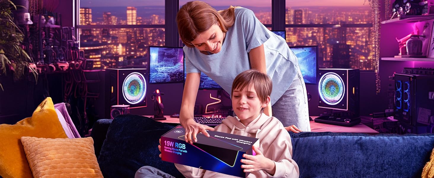 Wireless Charging Mouse Pad