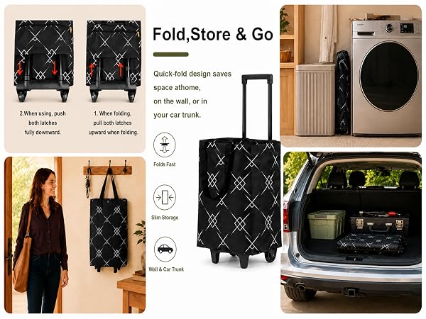 collapsible shopping cart