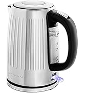 OVENTE Stainless Steel Electric Kettle Water Boiler 1.7 Liters - Powerful 1750W BPA Free with Aut...