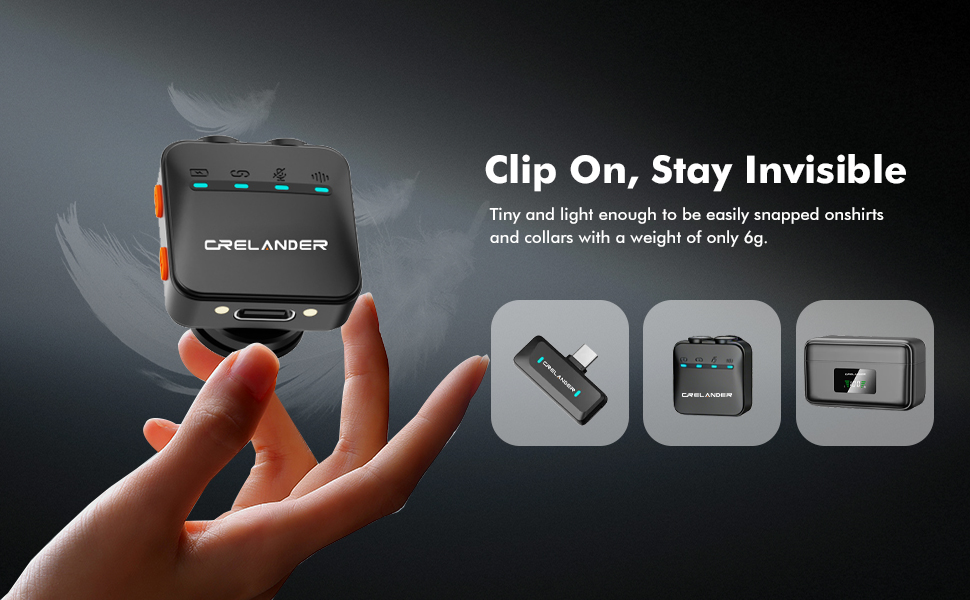 Mini Wireless Lavalier Microphone