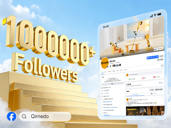 qimedo 5000mAh Battery Electric Spin Scrubber