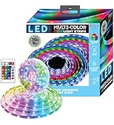 Gabba Goods Glow LED Strip Lights for Bedroom Kitchen DIY Projects White and Color Changing with ...