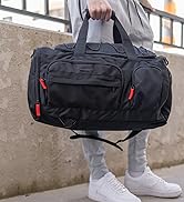 BAGSMART Gym Bag for Women &amp; Men, 35L Sports Travel Duffel Bag with Shoe Laptop Compartment,Anti-...