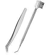 FVION Lash Lift Tool Kit - Eyelash Lifter, Lashes Comb and Eyelash Tweezer - Stainless Steel Eyel...