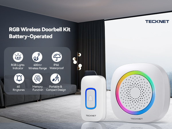 RGB wireless doorbell