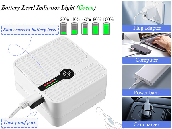 USB rechargeable aquarium aerator