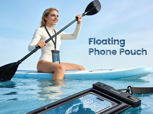 ip68 floating waterproof phone pouch dustproof sandproof travel beach cruise kayaking essentials