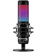 HyperX QuadCast S – RGB USB Condenser Microphone for PC, PS4, PS5 and Mac, Anti-Vibration Shock M...
