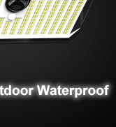 DijiuGoya Solar Lights Outdoor Waterproof 466LEDs 4000lm &amp; 3 Lighting Modes Motion Sensor Outdoor...