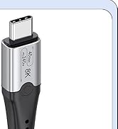 VoroDcip Thunderbolt 4 Cable 6FT, USB 4 Cable [40Gbps Data Sync/8K Display/240W Fast Charging] Co...