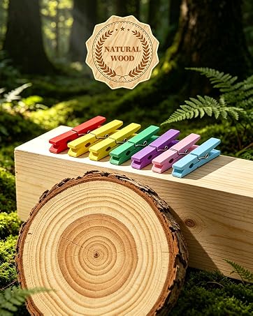 wooden clothespins