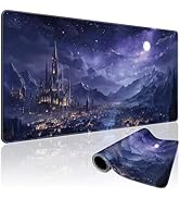 Mcapirivo Fantasy Castle Night Scene Large Gaming Mouse Pad 31.5