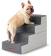 ZOMISIA Dog Stairs for Small Dogs - Pet Stairs 2 in 1 with Zippers Suitable for Couch and Bed, Fo...