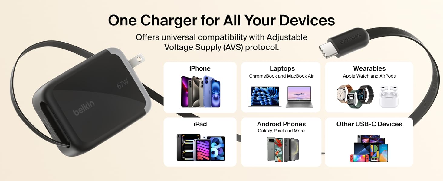 Retractable Wall Charger