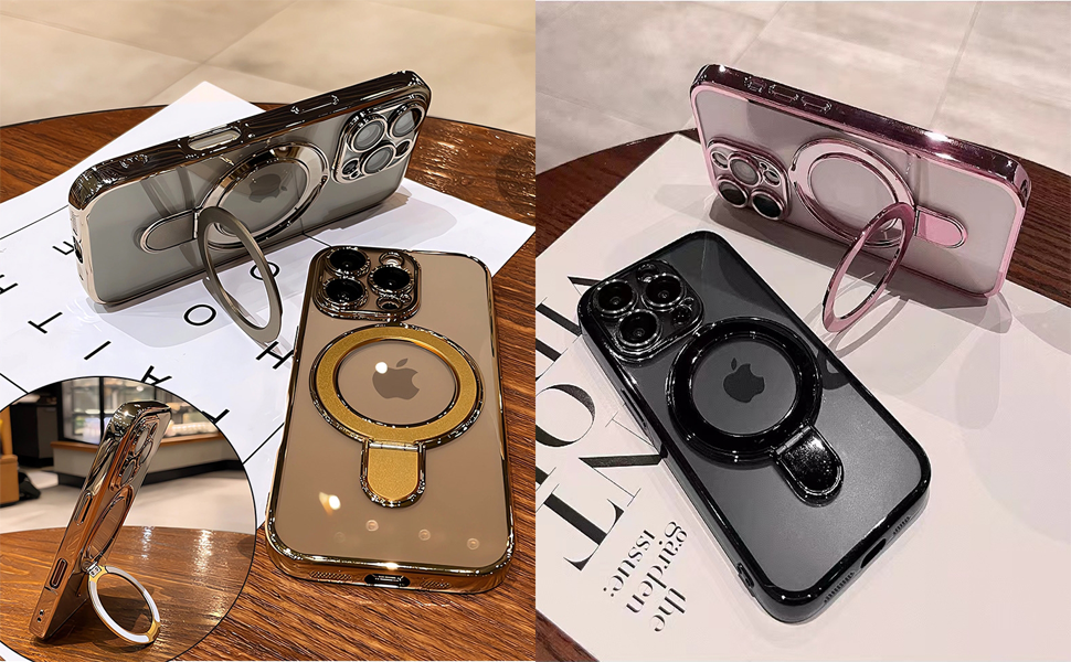 iPhone 16 pro max case Hidden kickstand Magnetic Case