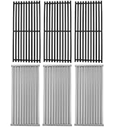 EasiBBQ Cast Iron Grill Grates and Stainless Steel Emitter Plates for Charbroil Commercial Infrar...