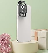 Phone Microscope with CPL Lens/LED Light, Nano Zoom 200X Pocket Microscope Camera Attachment with...