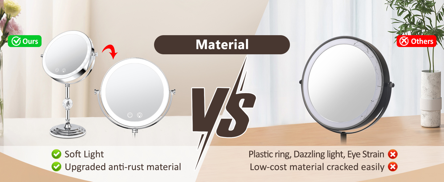 makeup mirror with lights