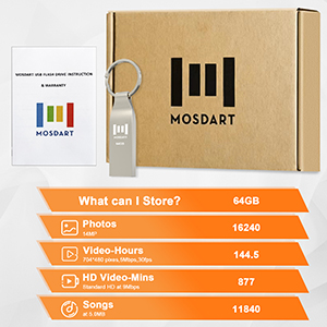 Metal 64GB USB2.0 Flash Drive