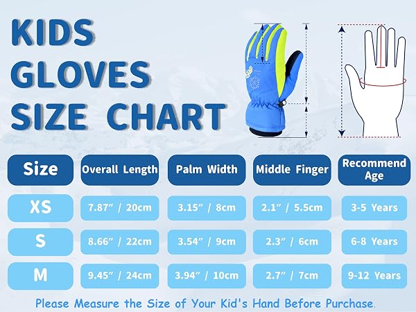 kid winter gloves